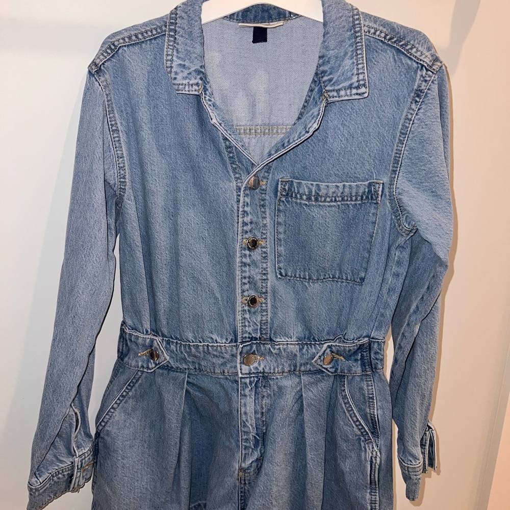Universal Thread Blue Denim Jumpsuit